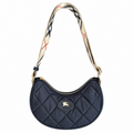 Burberry Midnight Quilted Crescent Shoulder Bag