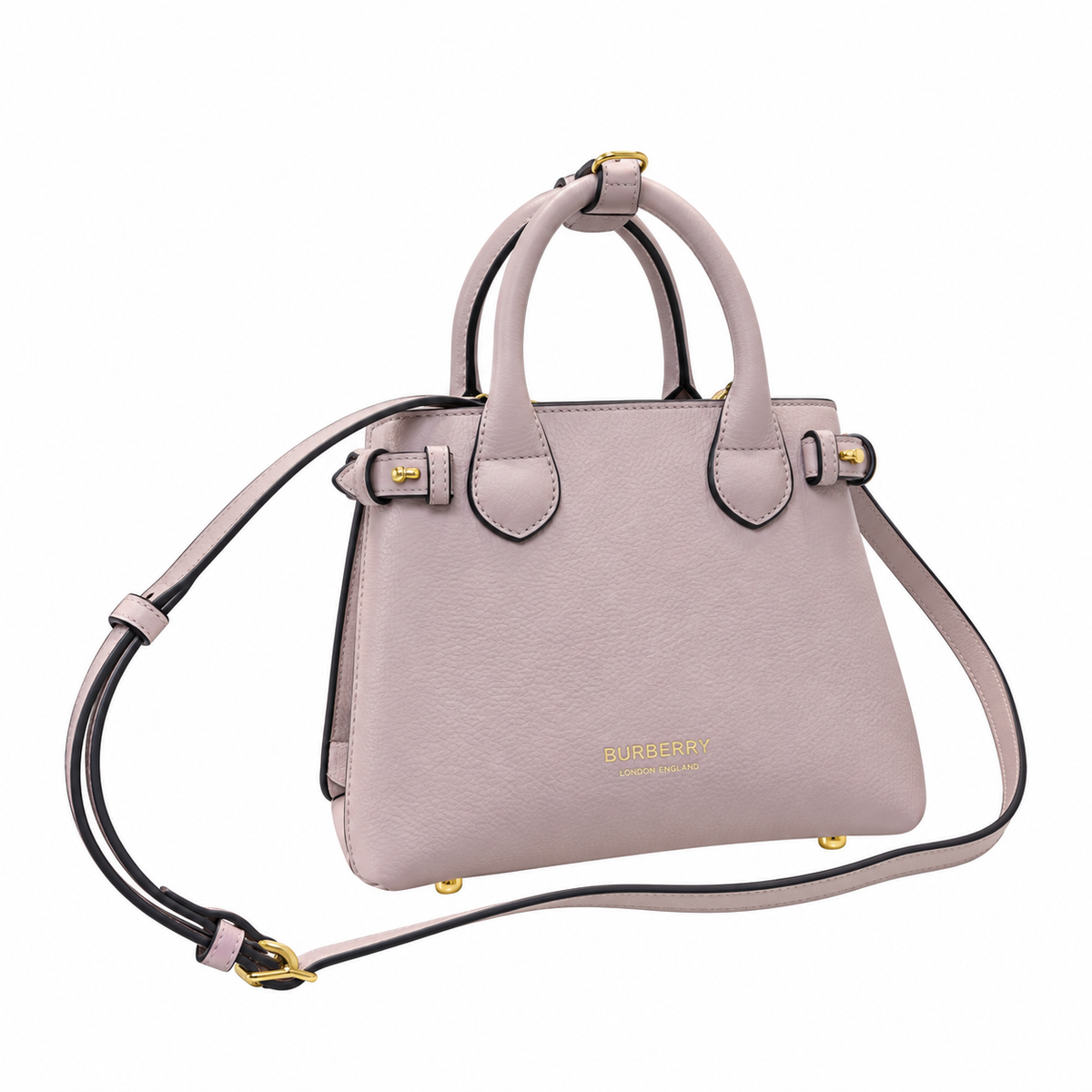 Burberry Dusty Rose Poise Top Handle Bag