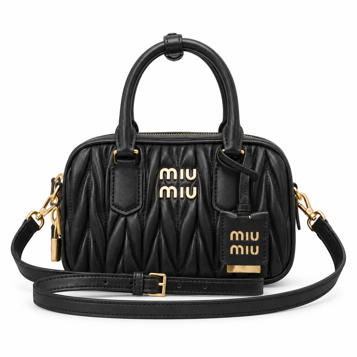 Miu Miu Small Leather Shoulder Bag 19cm