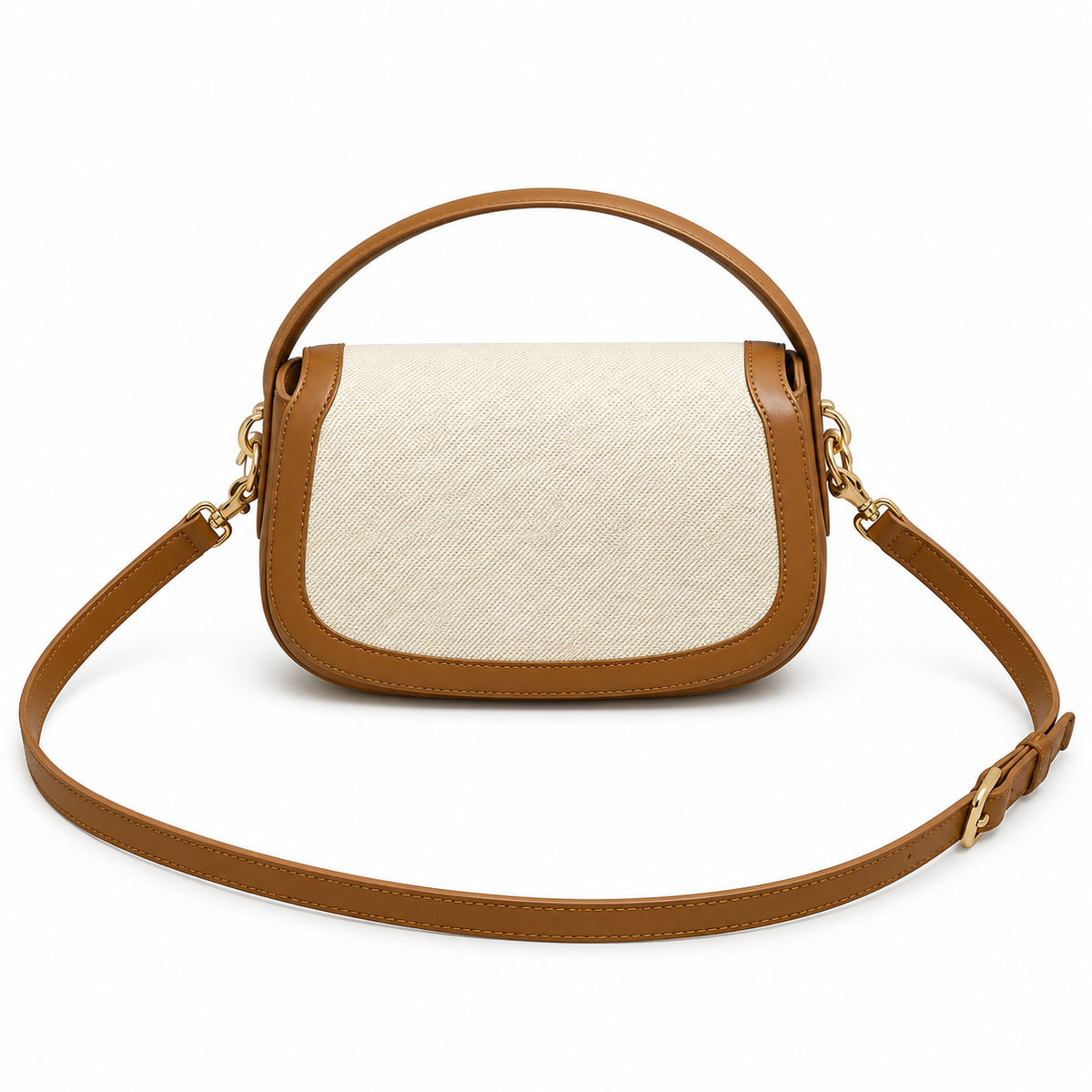Saint Laurent Solferino Bag – Canvas & Tan Leather