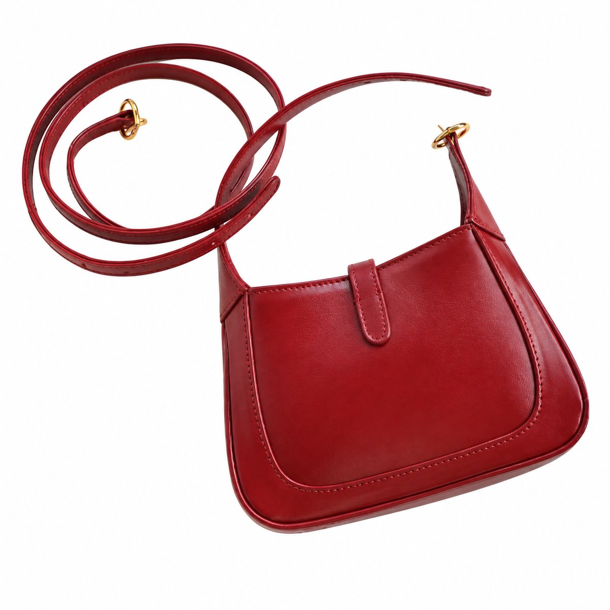 Gucci Jackie 1961 Mini Hobo in Red Polished Leather
