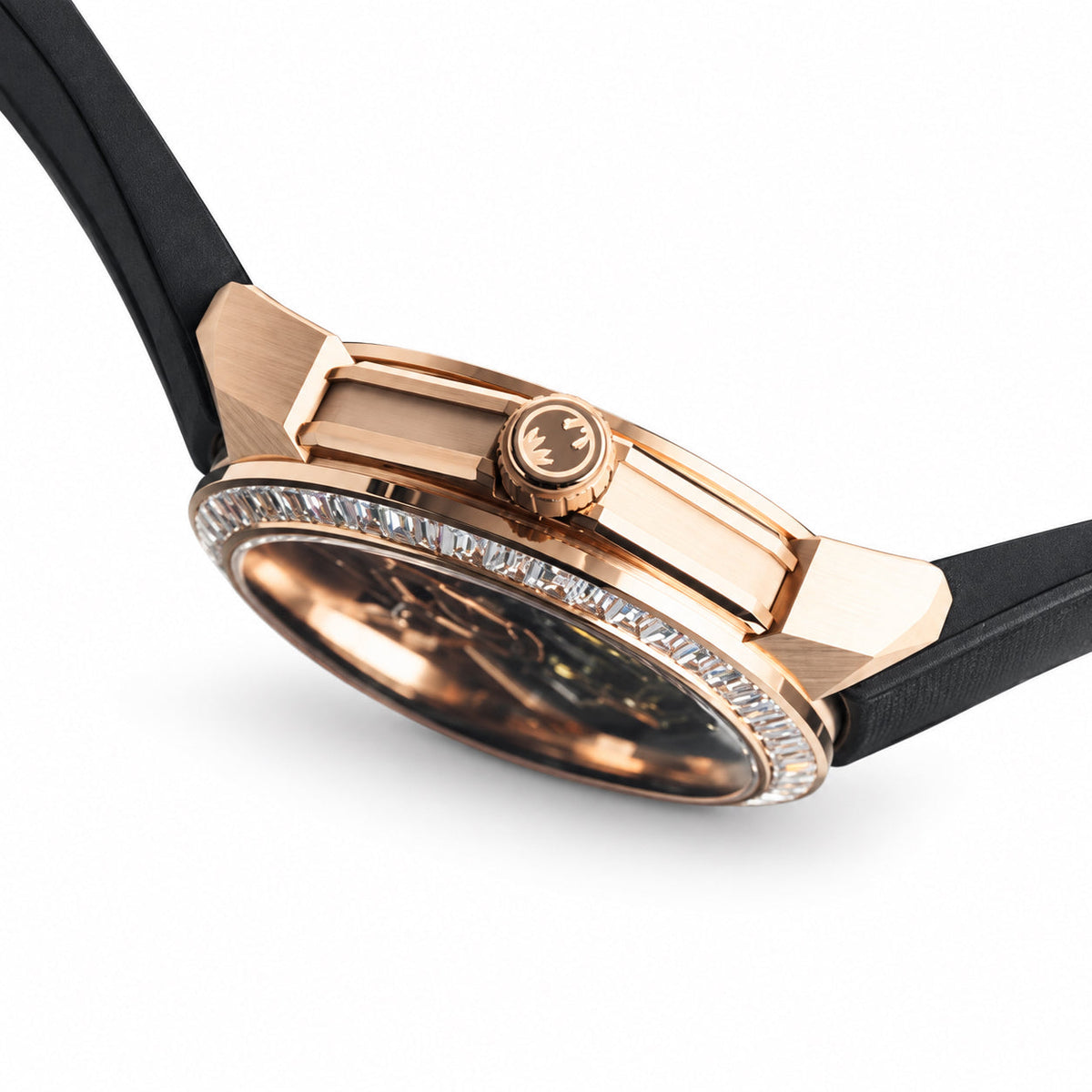 Jacob & Co. Memento Mori Rose Gold Skull Double Tourbillon Diamond Watch