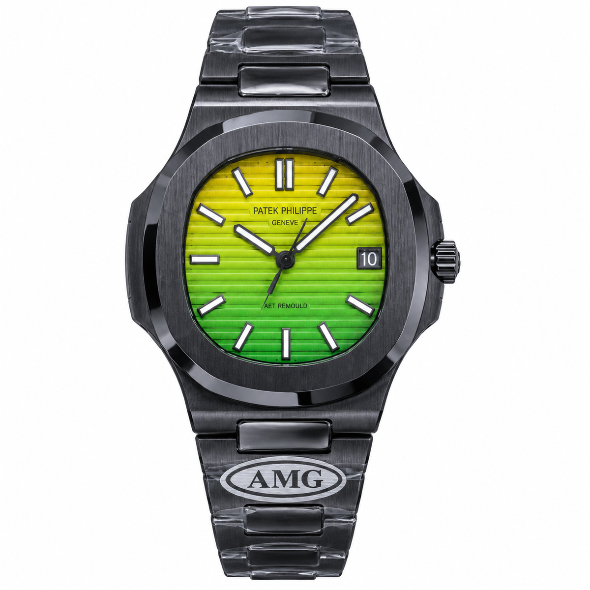 Patek Philippe Nautilus AET Remould Black DLC Yellow-Green