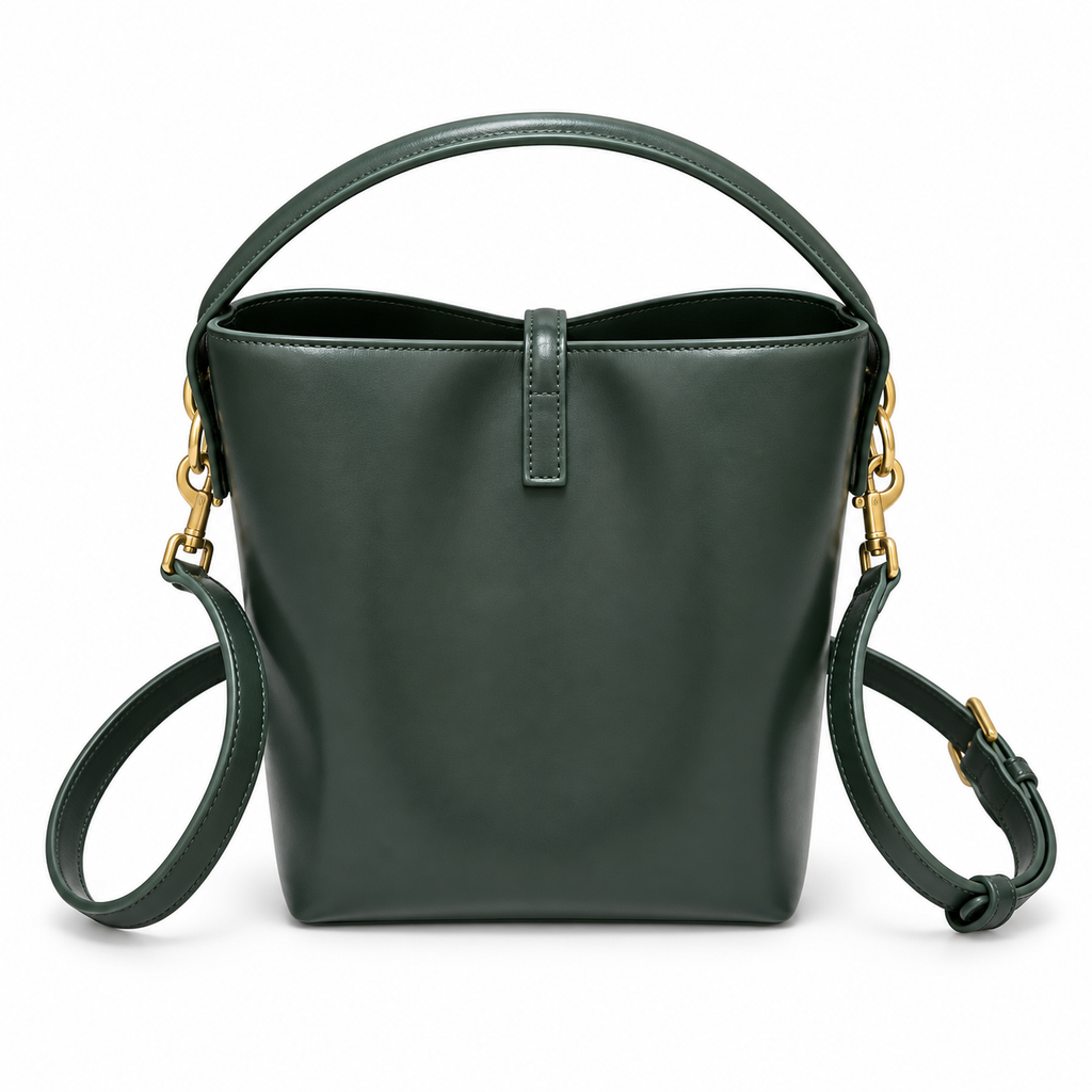 YSL Le 37 Bucket Bag – Forest Green Leather